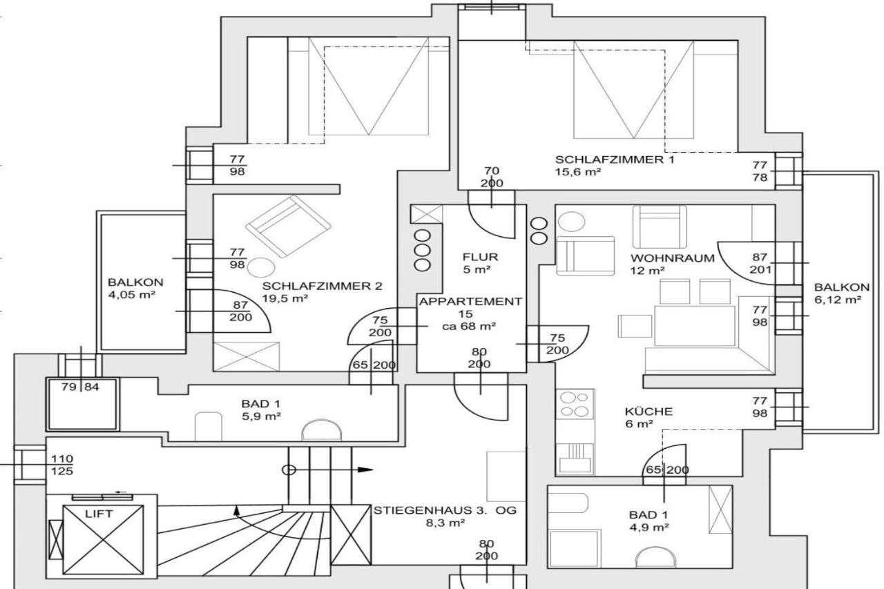 Pension Appartements Gabriele Bad Gastein Eksteriør billede